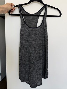 lululemon athletica Heathered Charcoal Racerback Tank
